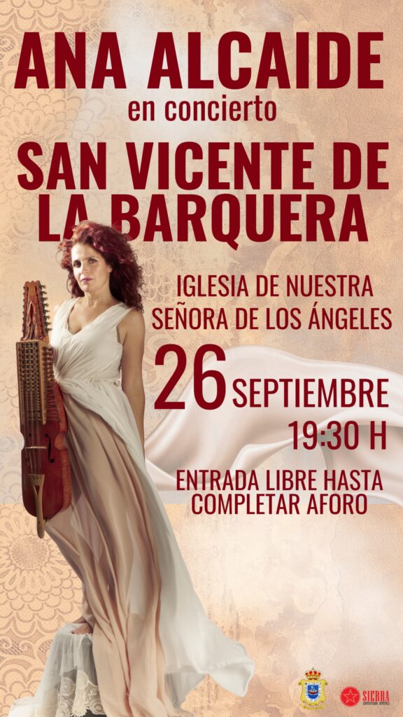 Noticias de Cantabria | El Cántabro | Ana Alcaide actuará el 26 de septiembre a las 19.30 horas en la Iglesia Nuestra Señora de los Ángeles